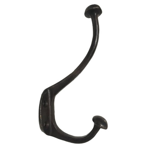 Cabide Pendurador Dois Ganchos Em Bronze Oxidado 16 Cm Lindo