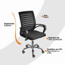 Ver imagem 7 de Kit 10 Cadeiras de Escritório Diretor Roma Oficial Preta