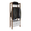 Ver imagem 5 de Armário Closet Com 2 Gavetas Multimóveis Cr35001 Branco/amêndoa