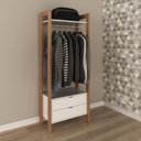 Ver imagem 1 de Armário Closet Com 2 Gavetas Multimóveis Cr35001 Branco/amêndoa