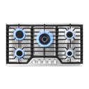Ver imagem 1 de Cooktop a Gás Amzchef 36" com 5 Bocas Sabaf, Conversível Ng/lpg (inox)