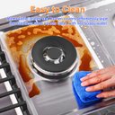 Ver imagem 7 de Cooktop a Gás Amzchef 36" com 5 Bocas Sabaf, Conversível Ng/lpg (inox)