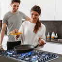 Ver mais imagens de Cooktop a Gás Amzchef 36" com 5 Bocas Sabaf, Conversível Ng/lpg (inox)