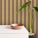 Ver imagem 2 de Papel de Parede Adesivo Ripa Ripado de Madeira Bege Gh Papel de Parede 2,8m