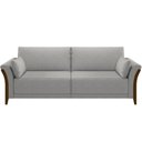 Ver imagem 7 de Kit Sofá 03 Lugares Sala Estar 222cm com 02 Poltronas Stefan Pés Madeira M03 Linho Cinza - Lyam Deco