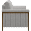 Ver mais imagens de Kit Sofá 03 Lugares Sala Estar 222cm com 02 Poltronas Stefan Pés Madeira M03 Linho Cinza - Lyam Deco