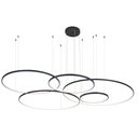 Ver imagem 1 de Lustre Pendente Nordecor Daire 2526 Preto Led Bivolt