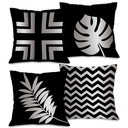 Ver imagem 1 de Kit com 4 Capas para Almofadas Decorativas Folhas