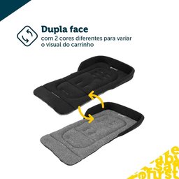 Almofada para Carrinhos Safecomfort Black Dark Melange - Safety 1st - 3