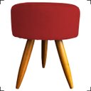 Ver imagem 4 de Kit Namoradeira Decorativa + 2 Poltronas Para Sala Reforçadas + 2 Puff Redondo Suede Bordô