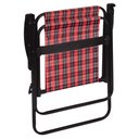 Ver imagem 4 de Cadeira de Praia Varanda Xadrez em Aço 110 Kg Cores Mor Cor:vermelho Vermelho