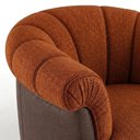Ver mais imagens de Poltrona Decorativa Alce Pes Madeira Linho Color Trend e Courino Tca 303 Tcs 721 Moll