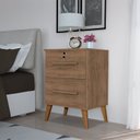 Ver imagem 2 de Gaveteiro 2 Gavetas para Quarto Imbuia - Trinobel