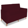 Sofá 2 lugares Istambul - Suede - Bordô - 2
