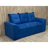 Sofá 3 Lugares Azul 910 Porto - 2