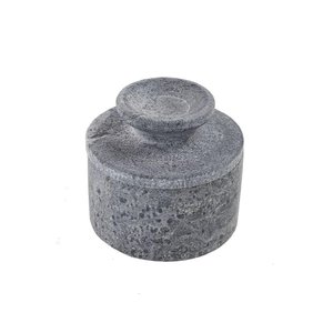 Manteigueira Francesa Servir Decorar Pedra de Sabão 12cm