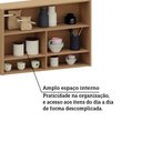 Ver imagem 4 de Armário Aéreo para Cozinha 120cm 2 Portas com Nicho Lúmina Luciane Móveis