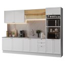 Ver imagem 2 de Armário de Cozinha Completa 310 Cm Vik Madesa 01 Branco