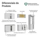 Ver imagem 4 de Armário de Cozinha Completa 310 Cm Vik Madesa 01 Branco