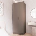 Ver imagem 1 de Guarda Roupa Planejado 100% MDF 2 Portas Orion CabeCasa MadeiraOriginals Marrom/Mocha
