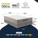 Ver imagem 4 de Cama Box + Colchão Gazin de Espuma D60 Double Face Force Plus Queen 158 cm