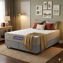 Ver imagem 1 de Cama Box + Colchão Gazin de Espuma D60 Double Face Force Plus Queen 158 cm