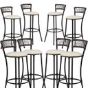 Ver imagem 2 de Kit 8 Banquetas Alta Forts Fio de Fibra Proteção UV Bar, Piscina, Varanda, Sacada, Terraço, Edícula,