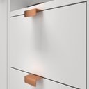 Ver mais imagens de Conjunto de Banheiro Completo 60cm Gabinete com Armário + Cuba + Espelheira Branco com Cobre Nuestra