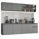Ver imagem 3 de Armário de Cozinha Completa 240cm Suspenso Nice Madesa 04