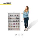Ver imagem 3 de Armário Organizador Sapateira Multiuso 5 Prateleiras Branco