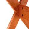Conjunto Mesa Rústica 3m 4 Bancos e 2 Cadeiras Madeira Maciça Angelim - 4