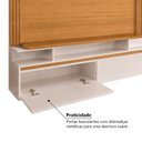 Ver imagem 7 de Painel Home para TV até 65 Polegadas 171x181cm com 2 Portas Canelado Giges Espresso Móveis