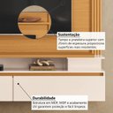 Ver imagem 5 de Painel Home para TV até 65 Polegadas 171x181cm com 2 Portas Canelado Giges Espresso Móveis