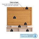 Ver mais imagens de Painel Home para TV até 65 Polegadas 171x181cm com 2 Portas Canelado Giges Espresso Móveis