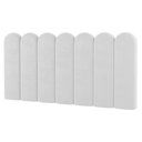 Ver imagem 1 de Painel Cabeceira Cama Box Casal King Size Lana 195cm Sintético Branco - Desk Design