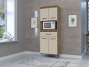 Ver imagem 2 de Armário de Cozinha Du 4 Portas + Gaveta Ampla Cor Canela / Off White