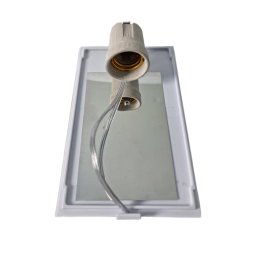 Kit 5 Luminárias Arandela Parede Muro Policarbonato Branca - 5 Kit 5 Luminárias Arandela Parede Muro Policarbonato Branca - 5