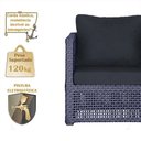 Ver imagem 4 de Mesa e 3 Poltronas Madri Corda Náutica Estofado 12 Trama Azul