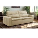 Ver imagem 1 de Sofá Retrátil e Reclinável 3 Lugares com Molas 1,80m Escócia Suede Mirra Decor