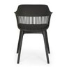 Cadeira Marcela Estofada Moderna Resistente Polipropileno Sala Jantar Cozinha - Preto - 3