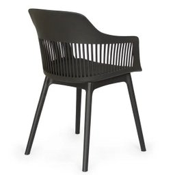 Cadeira Marcela Estofada Moderna Resistente Polipropileno Sala Jantar Cozinha - Preto - 3 Cadeira Marcela Estofada Moderna Resistente Polipropileno Sala Jantar Cozinha - Preto - 3