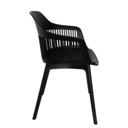 Cadeira Marcela Estofada Moderna Resistente Polipropileno Sala Jantar Cozinha - Preto - 5 Cadeira Marcela Estofada Moderna Resistente Polipropileno Sala Jantar Cozinha - Preto - 5