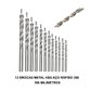 Kit 12 Brocas Aço Rápido Hss 2 a 12mm para Metais Completo - 2