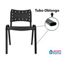 Ver imagem 7 de Jogo Mesa 70x70 Preta para Sorveterias e Restaurantes com 4 Cadeiras Iso Preta