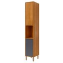 Ver imagem 1 de Torre Nicho Divina 37 Cm 2 Portas - Cinamomo/titanium