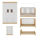 Ver mais imagens de Quarto de Bebê Completo com Berço Americano 3 em 1 Colchão Teddy Multimóveis Mp4664 Madeirado/