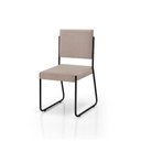 Ver imagem 1 de Kit 2 Cadeiras Saki para Cozinha Revestida em Linho Klm Store