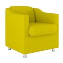Ver imagem 4 de Kit 2 Poltronas Decorativas Tilla Consultório Recepção Sala Suede Cor:amarelo