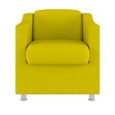 Ver imagem 3 de Kit 2 Poltronas Decorativas Tilla Consultório Recepção Sala Suede Cor:amarelo