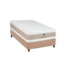 Ver imagem 1 de Cama Box Solteiro: Colchão Molas Ensacadas Castor Pocket Silver Star Air Double + Base Crc Suede